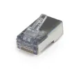 Platinum Tools - 100024C - ezEX44 Cat6 Shielded RJ45 Internal Ground Connector, 25/Clamshell.