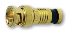Platinum Tools - 18030 - BNC-Type Gold SealSmart Coaxial Compression Connectors RG 59 Red (Bulk Package 25pc/Bag)
