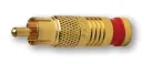 Platinum Tools - 18055 - RCA-Type Gold SealSmart Coaxial Compression Connectors RG 59 Red (Bulk Package 25pc/Bag)