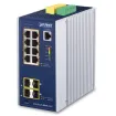 Planet - IGS-5225-8P4S-12V - Industrial L2+ 8-Port 10/100/1000T 802.3at PoE + 2-Port 100/1G SFP + 2-Port 100/1G/2.5G SFP Managed Ethernet Switch w/ 12V Booster