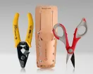 Jonard Tools - TK-355 - Fiber Stripper & Kevlar® Shears Kit, Leather Pouch