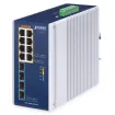 Planet - IGS-1000-8UP4X - Industrial 8-Port 10/100/1000T 802.3bt PoE + 4-Port 10G SFP+ Ethernet Switch