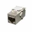 Simply 45 - S45-3270-25 - Cat6 STP Keystone Feed-Thru Coupler - w/6-Color Snap-On ID Bars Included. 1ea/Bag, 25/Pack