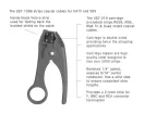 Jonard Tools - UST-1596 - Coax Stripping Tool With Twin RG59/6 Blade