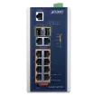 Planet - IGS-4215-8P2T2S - Industrial 8-Port 10/100/1000T 802.3at PoE + 2-Port 10/100/100T + 2-Port 100/1000X SFP Managed