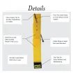 Rip-Tie - L-06-WO - 5/8 Inch Wide Original CableWrap with Write-On Pull Tab