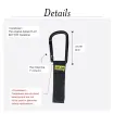 Rip-Tie - LGC-12-G04 - 1-1/2 Inch CableCarrier-LG with 4.5 Inch Heavy Duty Locking Carabiner Multi-Color Pack 1.5" x 12