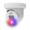 AVYCON - AVC-NDE81F28 - 8MP (3840x2160), H.265+ Turret IP Active Deterrence Full Color Camera, True WDR, AI, InfiniteColor™, 8MP@30FPS, Triple Stream, 2.8mm Lens, MicroSD, Onvif, DC12V / PoE, IP67, White