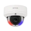 AVYCON - AVC-NDV51F28 - 5MP (2592x1944), H.265+ Vandal Dome IP Active Deterrence Full Color Camera, True WDR, AI, InfiniteColor™, 5MP@30FPS, Triple Stream, 2.8mm Lens, MicroSD, Onvif, DC12V / PoE, IP67, White