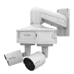 AVYCON - AVM-JB-DUAL-US1 - Dual Junction Box for all NDAA small vandal domes with fixed lens models, built-in 2 port PoE switch allows 2 cameras to work using 1 cable, plug and play with Diversity series 4K NVR