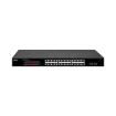 AVYCON - AVN-S24-2P24W400G - 24 Port Network Unmanaged Switch with 24 PoE/PoE+ Gigabit Ports with 2 SFP Ports, Total PoE Budget of 370W, Rack mountable (included)