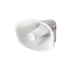 AVYCON - AVS-IPHS30WM - 30-Watt IP-enabled horn speaker, 120dB all-in-one speaker system, built-in MIC, compatible with all Onvif IP cameras and all VoIP devices via SIP, support pre-recorded messages, live responses, alarms and background music, ala