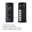 CYBERPOWER - BRG1000AVRLCD - 1000VA/600W Line Interactive UPS, Mini-tower, 10 Outlets, AVR, LCD, USB Charge Ports, Serial/USB, 5 Yr Warranty