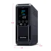 CYBERPOWER - BRG1500AVRLCD2 - 1500VA/900W Line Interactive UPS, Mini-tower, 12 Outlets, AVR, LCD, USB Charging, 5 Yr Warranty
