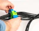 Jonard - CTS-812/100 - Hook and Loop Cable Tie Strap 8" x 1/2", Pack of 100 