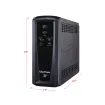 CYBERPOWER - CP1200AVR - 1200VA/720W, Simulated Sine Wave, NEMA 5-15P, 6 ft cord, 10 (5 surge, 5 surge + battery backup), PowerPanel Personal Edition software, 3 year warranty