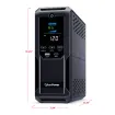 CYBERPOWER - CP1350AVRLCD3 - 1350VA/815W Line Interactive UPS, Mini-tower, 12 Outlets, AVR, LCD, USB Charging, 3 Yr Warranty