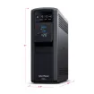 CYBERPOWER - CP1350PFCLCD - 1350VA/880W Line Interactive UPS, Sine Wave, Mini-tower, 12 NEMA 5-15R Outlets, NEMA 5-15P Plug w/5 Ft Cord, AVR, LCD, Serial/USB, 3 Yr Warranty