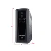 CYBERPOWER - CP1500AVRT - 1500VA/900W, Simulated Sine Wave, NEMA 5-15P, 6 ft cord, 10 (5 surge, 5 surge + battery backup), PowerPanel Personal software, 3 year warranty