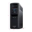 CYBERPOWER - CP1500PFCLCD - 1500VA/1000W, PFC Sine Wave Mini-tower UPS, 12 NEMA 5-15R, NEMA 5-15P, USB, Relay, SNMP, 3 Yr Wty
