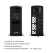 CYBERPOWER - CP850PFCLCD - 850VA/510W Line Interactive UPS, Sine Wave, Mini-tower, 10 NEMA 5-15R Outlets, NEMA 5-15P Plug w/5 Ft Cord, AVR, LCD, Serial/USB, 3 Yr Warranty