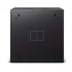 CYBERPOWER - CR12U61003 - 12U 19" Wall Mount Enclosure, 600mm wide, 600mm deep, hex perforated metal door, side panels, locking doors/side panels, black, 132lbs (60kg) loading capacity, 5 year warranty