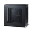 CYBERPOWER - CR12U61003 - 12U 19" Wall Mount Enclosure, 600mm wide, 600mm deep, hex perforated metal door, side panels, locking doors/side panels, black, 132lbs (60kg) loading capacity, 5 year warranty