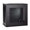 CYBERPOWER - CR12U61003 - 12U 19" Wall Mount Enclosure, 600mm wide, 600mm deep, hex perforated metal door, side panels, locking doors/side panels, black, 132lbs (60kg) loading capacity, 5 year warranty