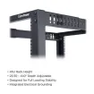 Cyber Power - CR45U40001 - 45U 19" 4-post Open Frame Rack, 600mm Wide, 22"-40" Depth Adjustable