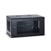 CYBERPOWER - CR6U61003 - 6U 19" Wall Mount Enclosure, 600mm wide, 600mm deep, hex perforated metal door, side panels, locking doors/panels, black, 132lbs (60kg) loading capacity, 5 year warranty
