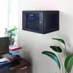 CYBERPOWER - CR9U61003 - 9U 19" Wall Mount Enclosure, 600mm wide, 600mm deep, hex perforated metal door, side panels, locking doors/panels, black, 132lbs (60kg) loading capacity, 5 year warranty