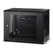 CYBERPOWER - CR9U61003 - 9U 19" Wall Mount Enclosure, 600mm wide, 600mm deep, hex perforated metal door, side panels, locking doors/panels, black, 132lbs (60kg) loading capacity, 5 year warranty