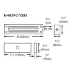 SECO-LARM - E-942FC-1300 - 1,200-lb Electromagnetic Gate Lock, Face Mount, UL Listed