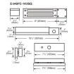 SECO-LARM - E-942FC-1K3SQ - 1,200-lb Electromagnetic Gate Lock, Face Mount, Weldable