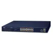 Planet - GS-4210-16P2S - IPv6/IPv4, 16-Port Managed 802.3at PoE+ Gigabit Ethernet Switch + 2-Port 100/1000X SFP (220W PoE budget, supports ERPS Ring, CloudViewer app, MQTT and cybersecurity features)