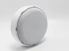 Hanwha - HNW-SS-800 - Line level ceiling mounted microphone. Omni-Directional pickup with 12’ radius/24’ diameter. 12Vdc power required @20mA. 30Hz-15kHz. 2.2kΩ Output Impedance, 60dB SNR, 3 1/8”D x 1’H