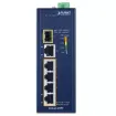 Planet - IGS-614HPT - Industrial 4-Port 10/100/1000T 802.3at PoE + 1-Port 10/100/1000T + 1-Port 100/1000X SFP Gigabit Ethernet Switch