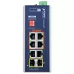 Planet - IGS-824UPT - IP30 Industrial 4-Port 10/100/1000T 95W 802.3bt PoE + 2-Port 10/100/1000T + 2-Port 100/1000X SFP Gigabit Ethernet Switch(802.3bt Type-4, BT/Legacy and Force DIP switch, -40 to 75 C, dual 48V~54V DC, PoE Usage LED)
