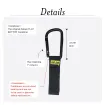 Rip-Tie - J-B6-C - One Inch Wide CableCarrier with Black Carabiner, 1″ x 6″