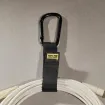 Rip-Tie - J-B6-C - One Inch Wide CableCarrier with Black Carabiner, 1″ x 6″