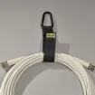 Rip-Tie - J-B6-T - One Inch Wide CableCarrier with Black Triangle Carabiner, 1″ x 6″