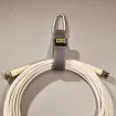 Rip-Tie - J-S9-T - One Inch Wide CableCarrier with Silver Triangle Carabiner, 1″ x 9″