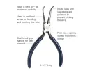 Jonard Tools - JIC-3385 - Curved Needle Nose Plier