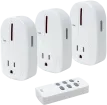 SECO-LARM - LS-313A-14Q - Wireless Outlet Controller - 3 Wireless Outlets, 1 Remote