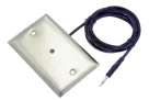 ETS - ML1-SS - Un-Pre-Amplified, Stainless Steel, Single Gang, Flush Mount, Omni-directional Microphone, 6' 3.5mm Cord