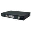 SECO-LARM - NS-516UT-GAQ - 16-Port Gigabit Unmanaged PoE+ Switch