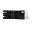 CYBERPOWER - OL10KRTHD - 10KVA/10KW, High Density, Online Double-Conversion, PF=1, 4U rack/tower, 200-240V Input Hardwire, 200-240V Output, 4 NEMA L6-20R, 2 NEMA L6-30R, Color Matrix LCD, USB, Serial, EPO, Optional RMCARD205, 3 year warranty