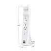 CYBERPOWER - P406U - Surge 4 Outlets 6 FT Cord 2 USB A