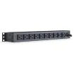 Cyber Power - PDU15B10R - 15A (Derated to 12A), 120 V, 50Hz/60Hz, NEMA 5-15P plug, 10 NEMA 5-15R, 1U Rackmount, 15 ft Cord, Limited lifetime warranty