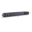 Cyber Power - PDU15B2F10R - 15A (Derated to 12A), 120 V, 50Hz/60Hz, NEMA 5-15P plug, 12 NEMA 5-15R, 1U Rackmount, 15 ft Cord, Limited lifetime warranty